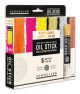 Olie stick 38ml sæt 6ass Fluorescent+Metallic