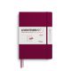 Kalender Leuchtturm 2026 B5 uge+noter linjeret hardcover port red