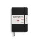 Kalender Leuchtturm 2026 B6+ uge+noter linjeret softcover black